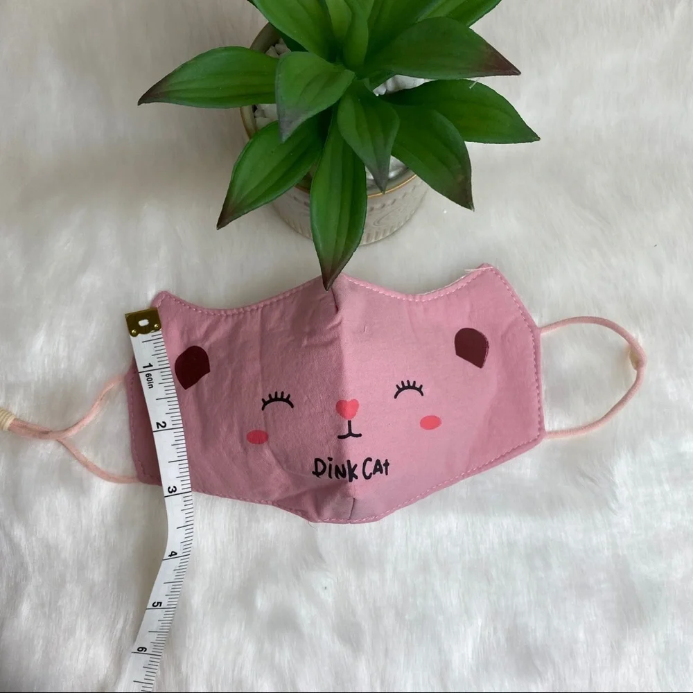 KIDS CUTE PINK CAT COTTON FACE‎ MASK